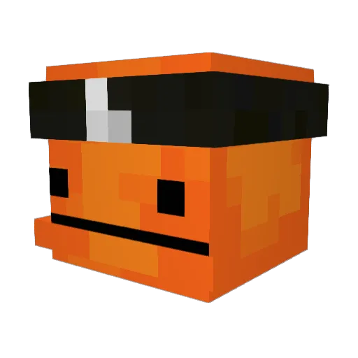 ExtraFizzy Minecraft avatar head, 3D render