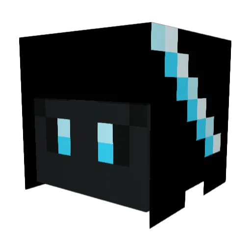 ExtraHrt Minecraft avatar head, 3D render