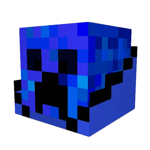 ExtraXL Minecraft avatar head, 3D render