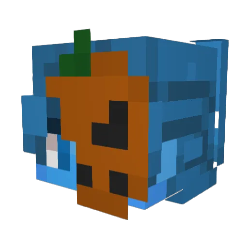 Extracti Minecraft avatar head, 3D render