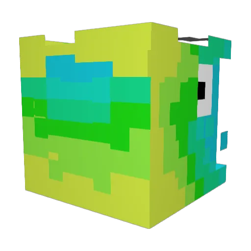 Extrasky Minecraft avatar head, 3D render