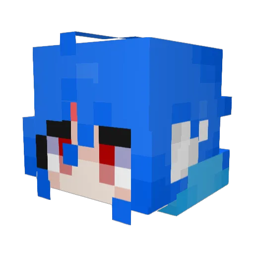 Extrcl Minecraft avatar head, 3D render