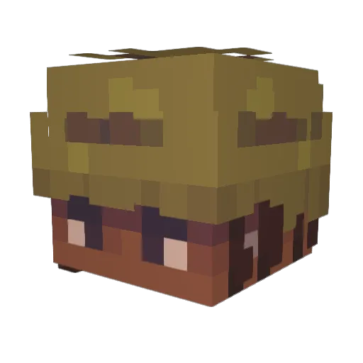 Extreme974reu Minecraft avatar head, 3D render