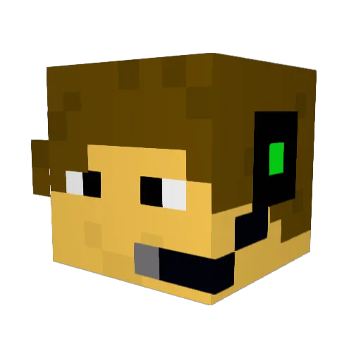 ExtremeBuilder97 Minecraft avatar head, 3D render