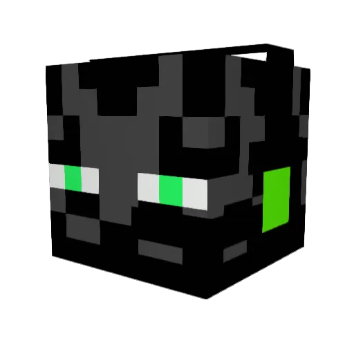 ExtremeEnderman8 Minecraft avatar head, 3D render