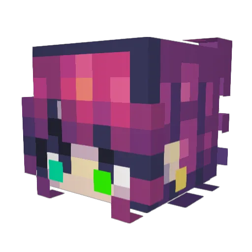 Extreme_Low Minecraft avatar head, 3D render