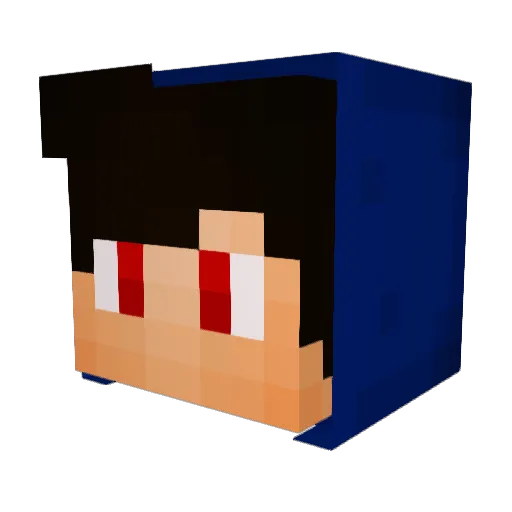 Extreme_Power Minecraft avatar head, 3D render