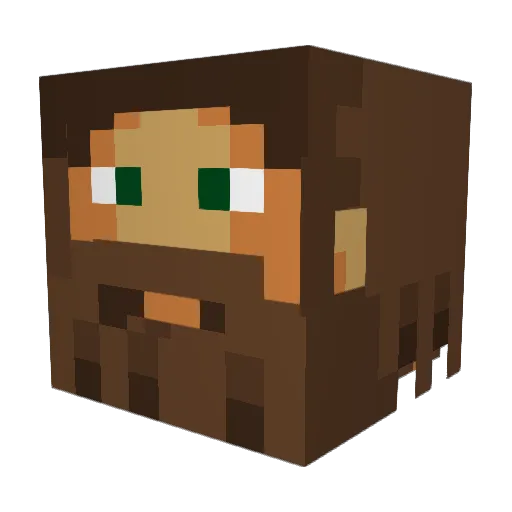 Extreme_hobo1 Minecraft avatar head, 3D render