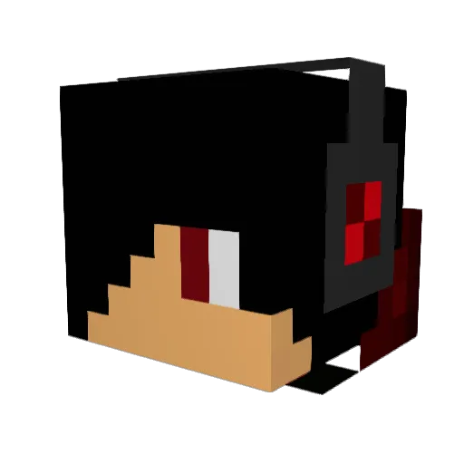 Extremebuilder77 Minecraft avatar head, 3D render