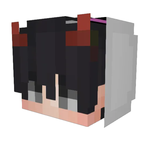 Extremezeus71 Minecraft avatar head, 3D render