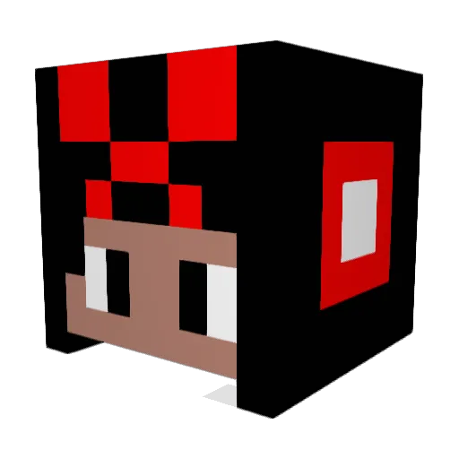 Extremity_Klein Minecraft avatar head, 3D render