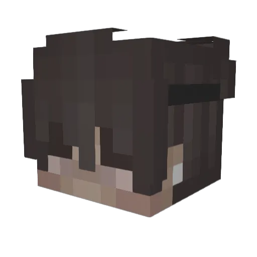 Extremyxz Minecraft avatar head, 3D render