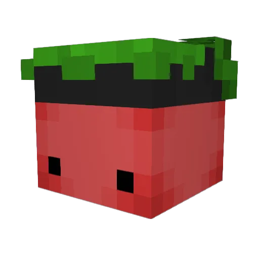 Extreno Minecraft avatar head, 3D render