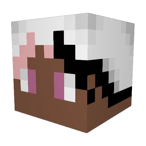 Extrme_pandaos Minecraft avatar head, 3D render
