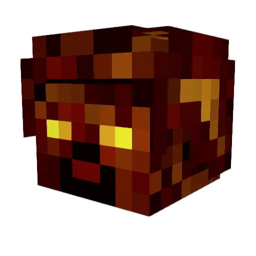 ExtroBeast Minecraft avatar head, 3D render