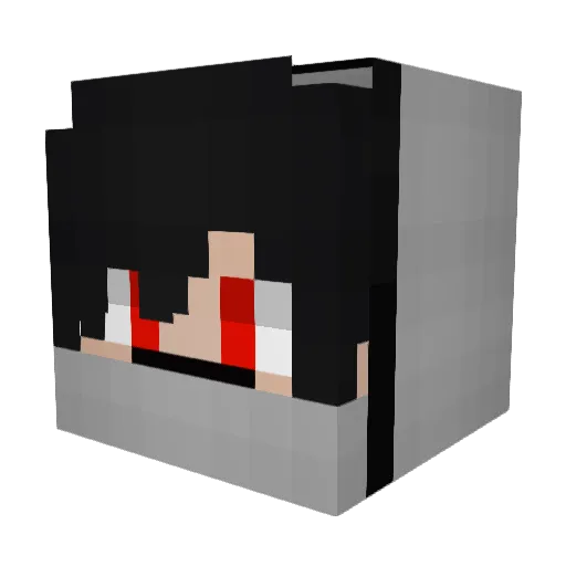 Extyle Minecraft avatar head, 3D render