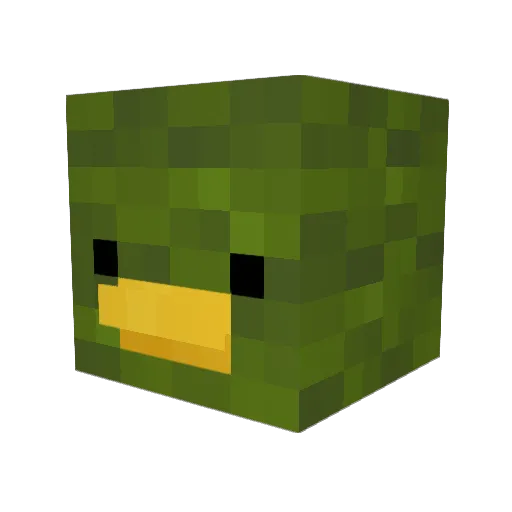 Exubero Minecraft avatar head, 3D render