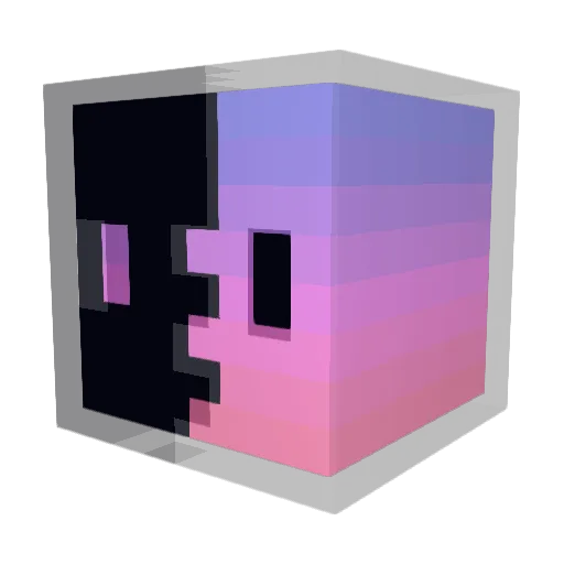 ExulCraft Minecraft avatar head, 3D render