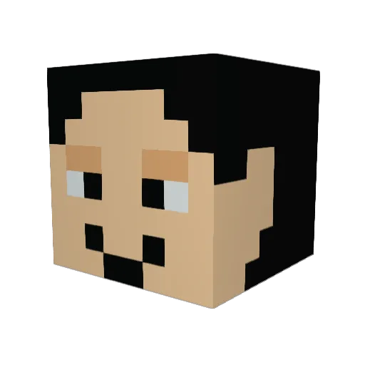 Exul_ Minecraft avatar head, 3D render