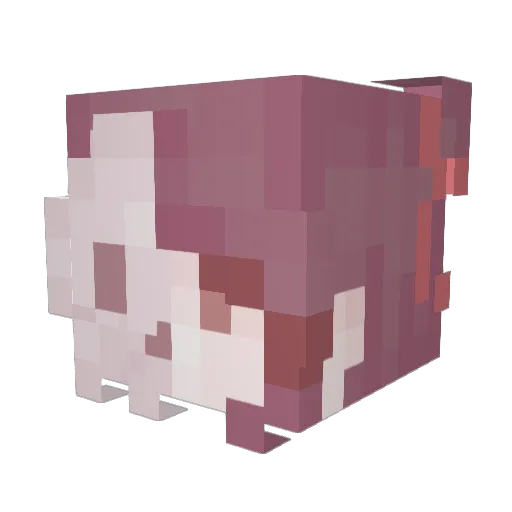 Exulphia Minecraft avatar head, 3D render
