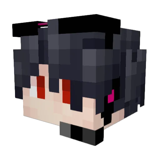 Exusiai_TNC Minecraft avatar head, 3D render