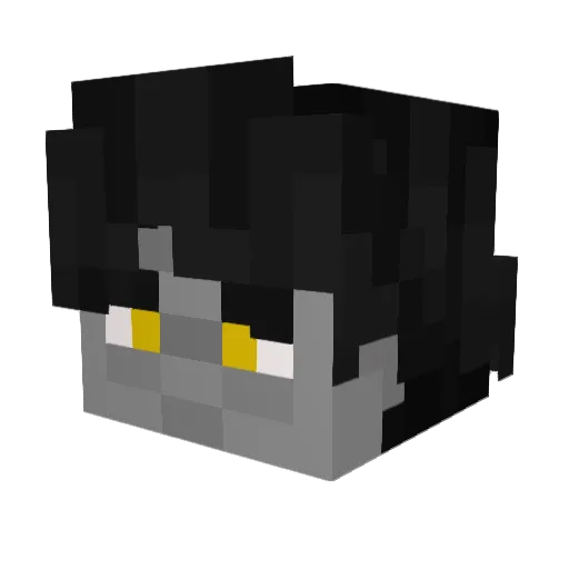 Exviscera Minecraft avatar head, 3D render