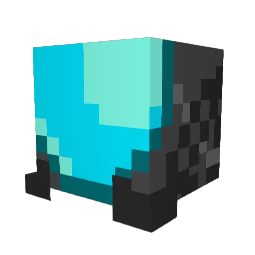 ExxO_7 Minecraft avatar head, 3D render