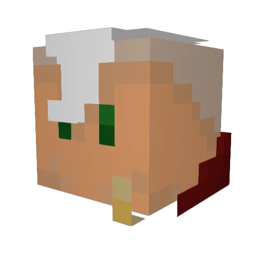 Exxpo Minecraft avatar head, 3D render