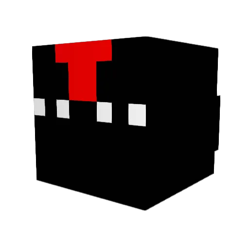 ExxxTrashi Minecraft avatar head, 3D render