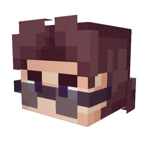ExyDev Minecraft avatar head, 3D render