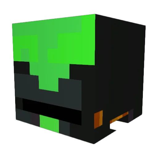 ExyMDK Minecraft avatar head, 3D render