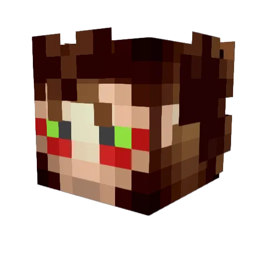 Exyo__ Minecraft avatar head, 3D render