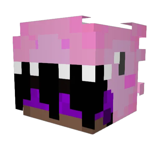 Exzhile Minecraft avatar head, 3D render