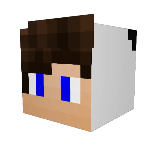 Exzit Minecraft avatar head, 3D render