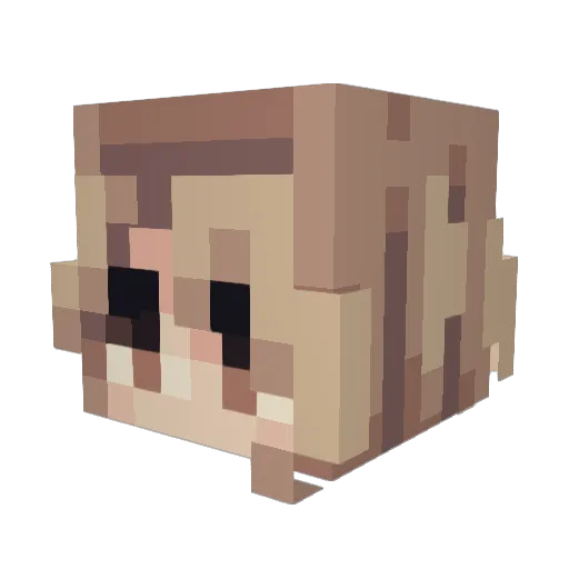 EyBy_15 Minecraft avatar head, 3D render