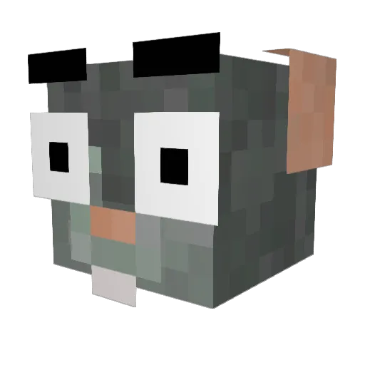 EyE_Syprex Minecraft avatar head, 3D render