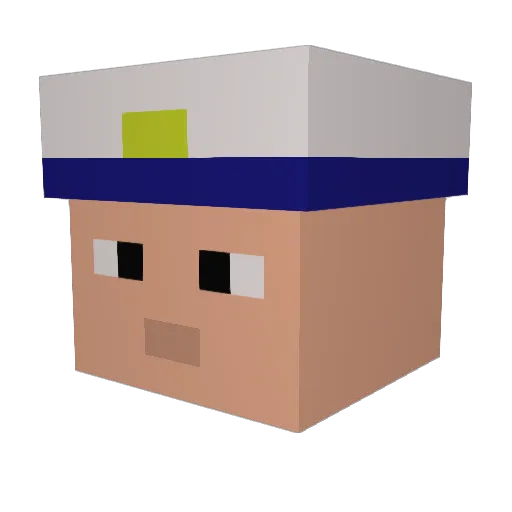 EyJuanpaa Minecraft avatar head, 3D render