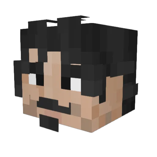 EyO_o Minecraft avatar head, 3D render