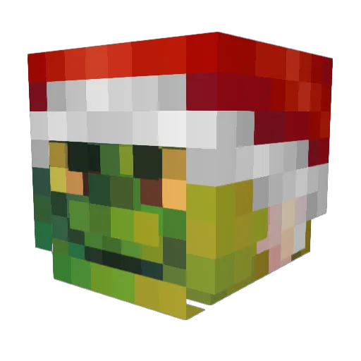 Ey_Chaval Minecraft avatar head, 3D render