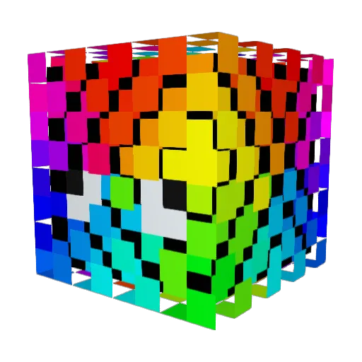 Ey_TintiB Minecraft avatar head, 3D render