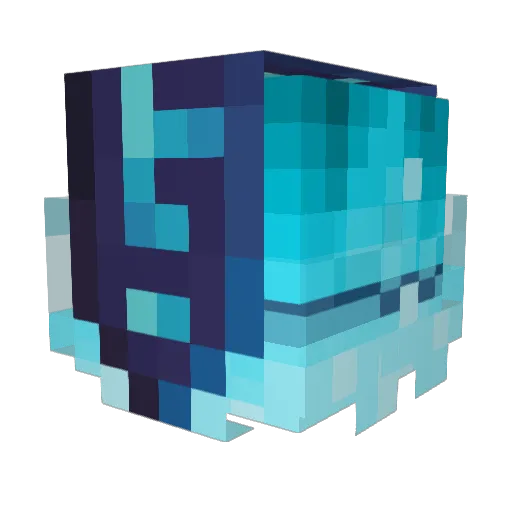 Ey_e Minecraft avatar head, 3D render