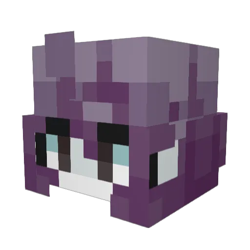 EyaSun Minecraft avatar head, 3D render