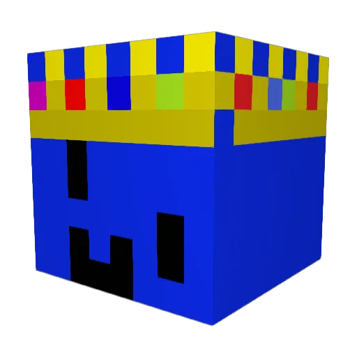 EyalYaniv Minecraft avatar head, 3D render