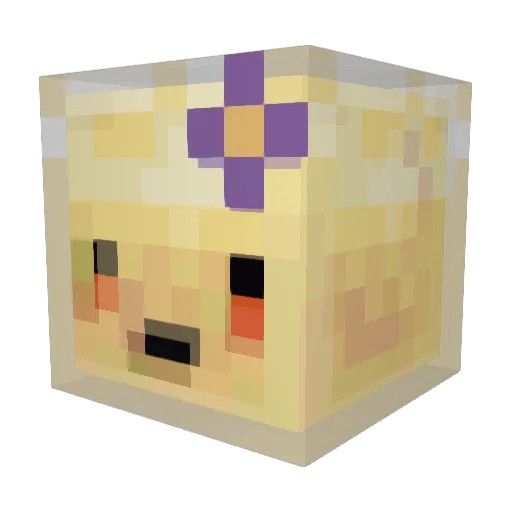 Eyari_ Minecraft avatar head, 3D render