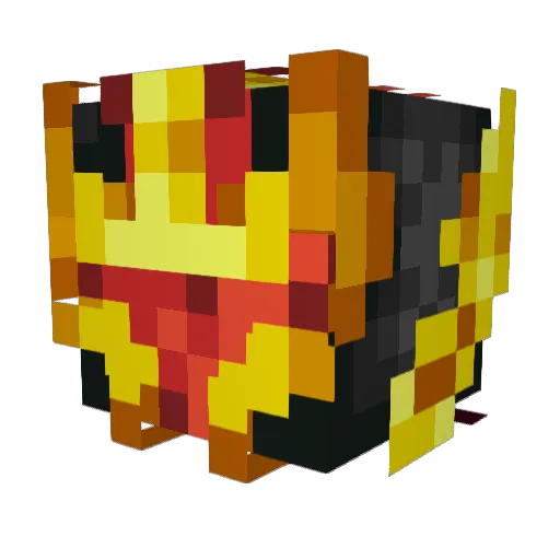 Eycran Minecraft avatar head, 3D render