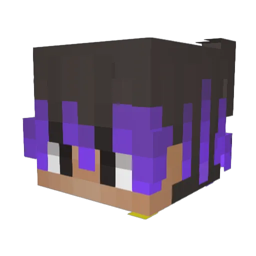 Eydamkoo0 Minecraft avatar head, 3D render
