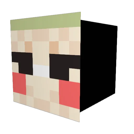EydenHastati Minecraft avatar head, 3D render