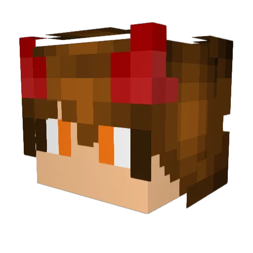 Eyder_ Minecraft avatar head, 3D render
