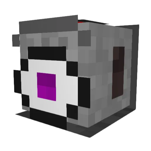 EyeBot_0014 Minecraft avatar head, 3D render