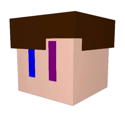 EyeCanDraw Minecraft avatar head, 3D render